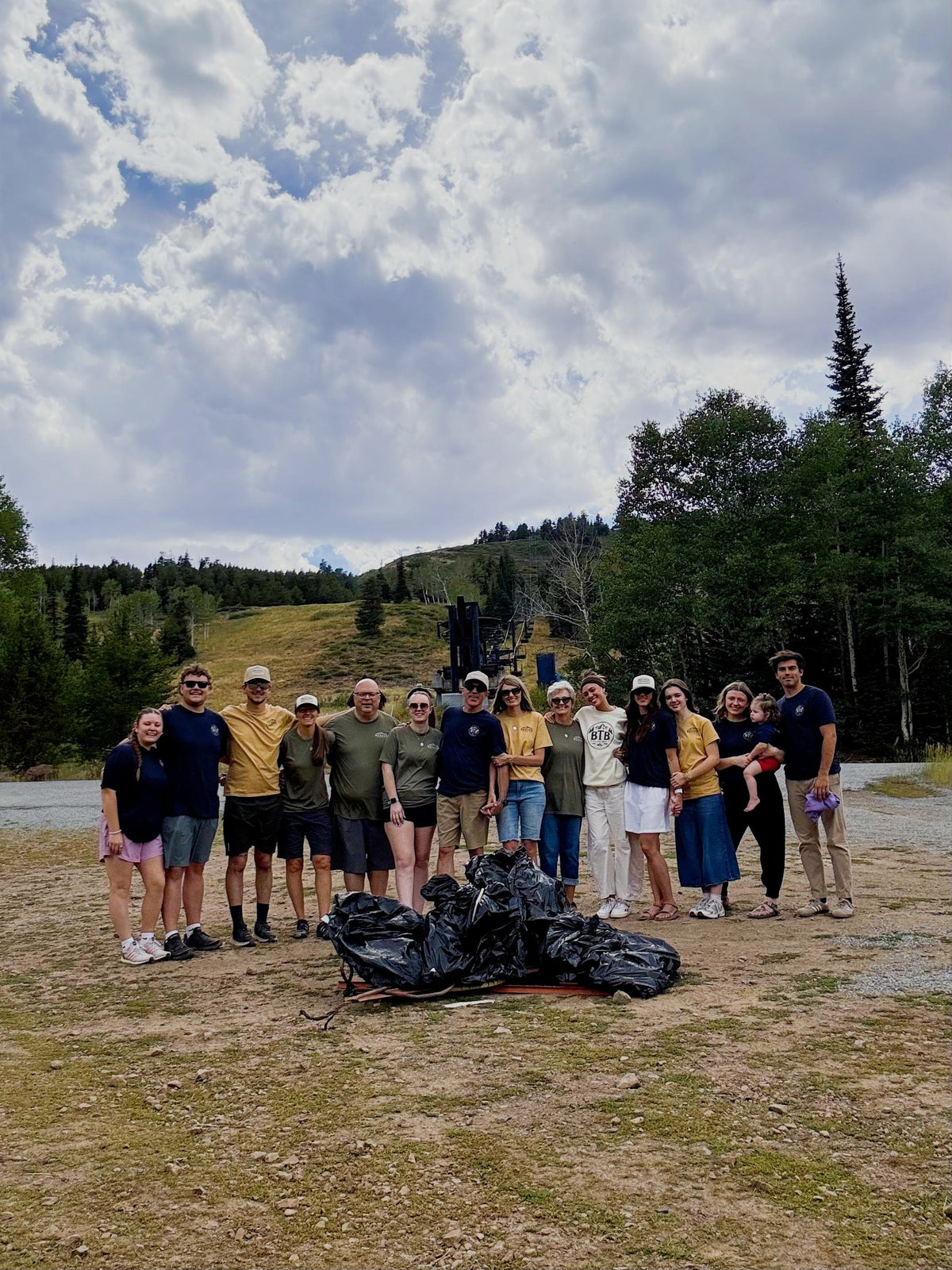 Beaver Outdoor Co family wearing BTB apparel at Magic Mountain in Idaho.
